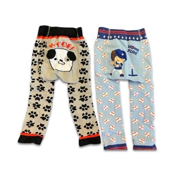 2 EUC Toddler Long John Pants/Leggings - Size 12-24 Months - Picture 1 of 4